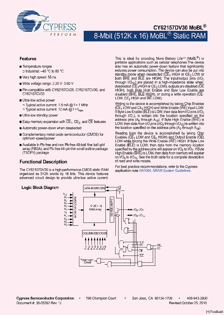 CY62157DV3010_5034352.PDF Datasheet