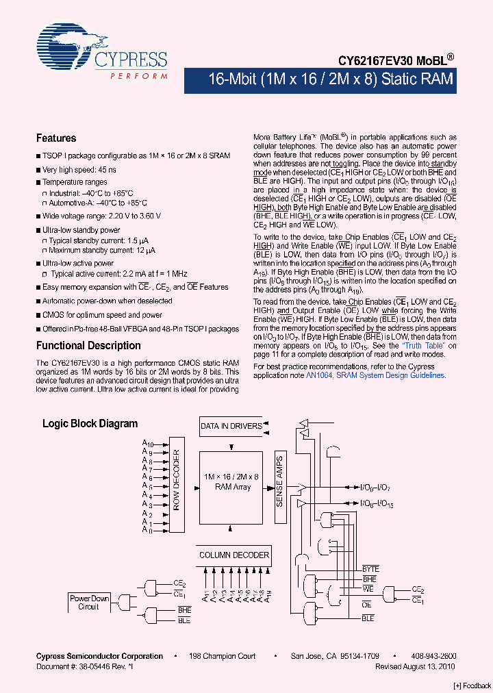 CY62167EV3010_5034354.PDF Datasheet