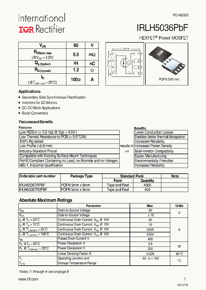 IRLH5036TR2PBF_5034694.PDF Datasheet