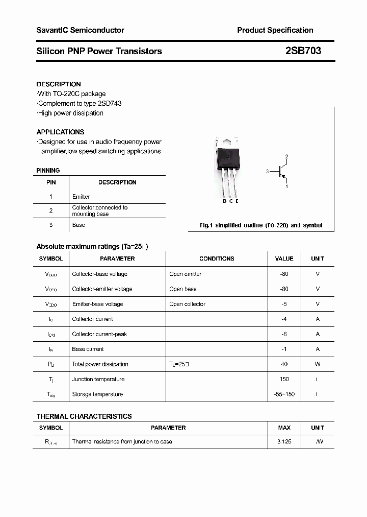 2SB703_5035194.PDF Datasheet