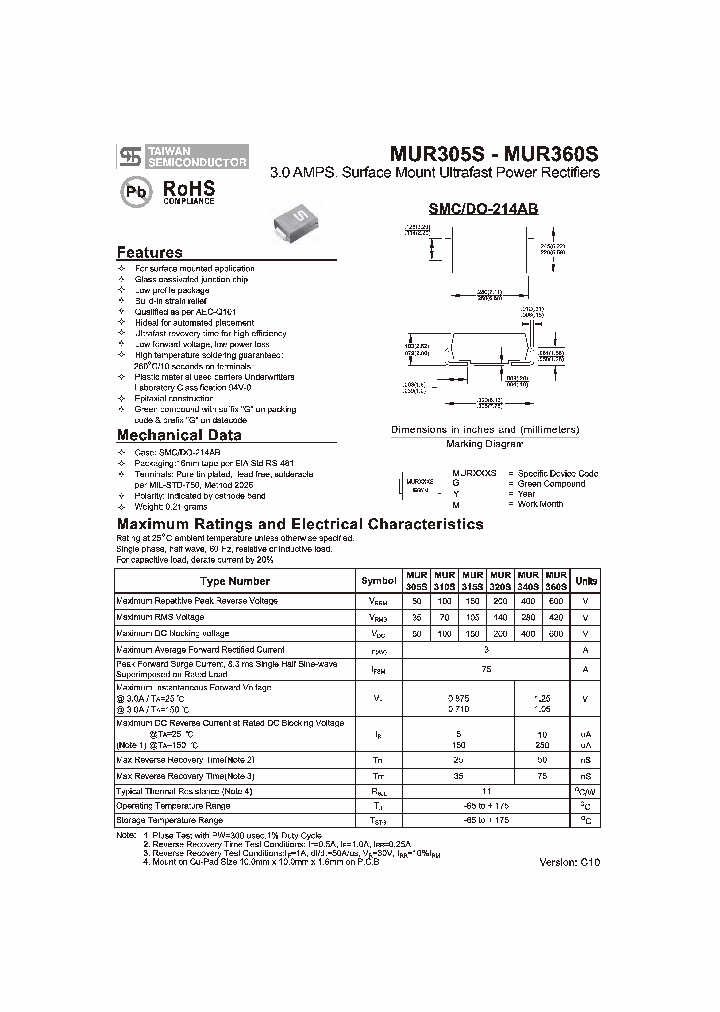 MUR310S_5035339.PDF Datasheet