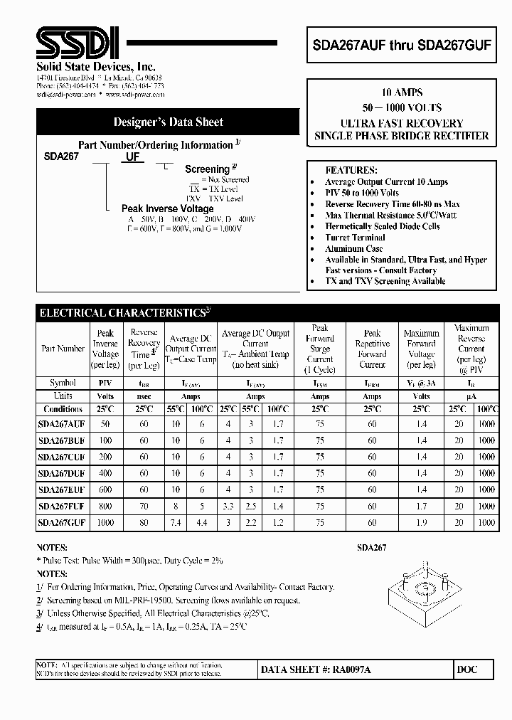 SDA267CUF_5035882.PDF Datasheet