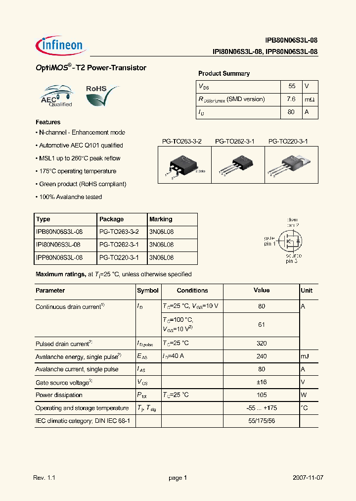 IPB80N06S3L-08_5036497.PDF Datasheet