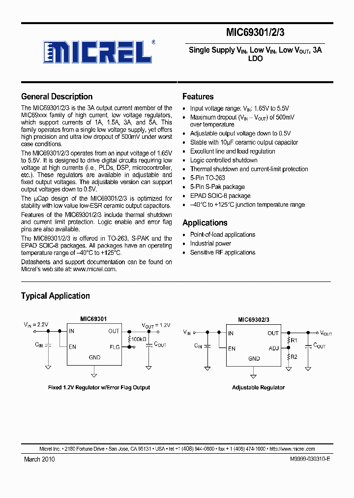 MIC69301_5036705.PDF Datasheet