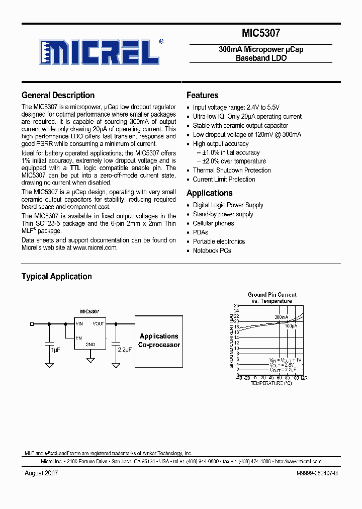 MIC5307-28YD5_5036822.PDF Datasheet