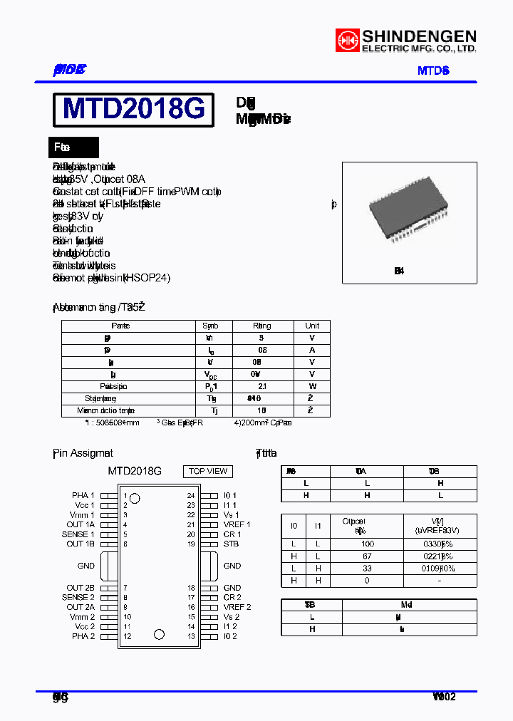 MTD2018G_5037089.PDF Datasheet