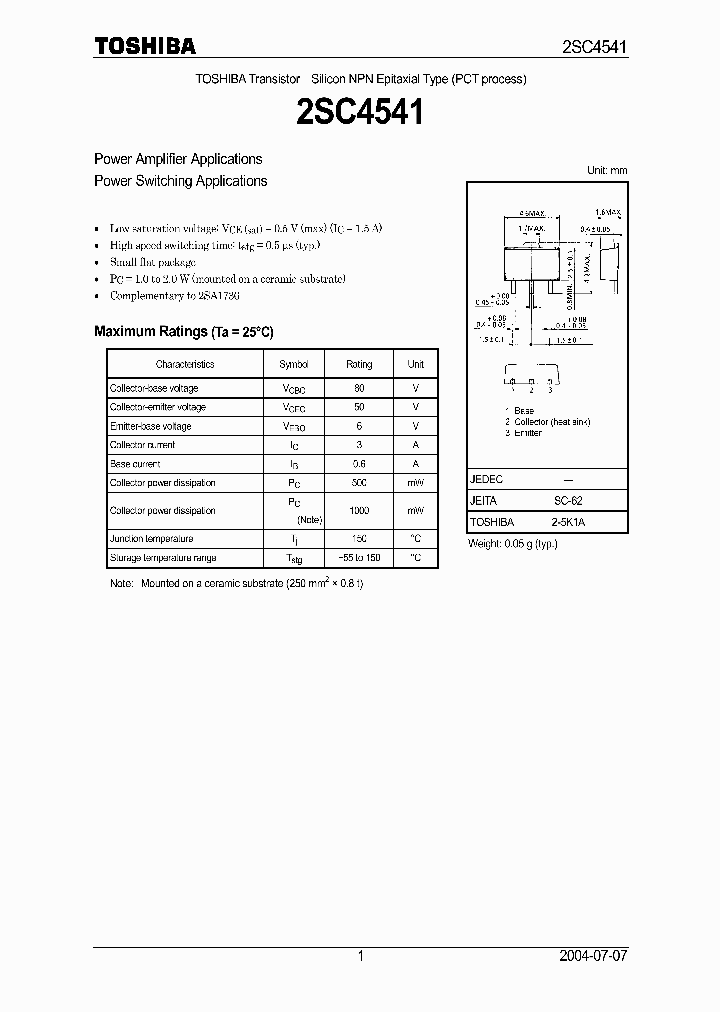 2SC4541_5037385.PDF Datasheet