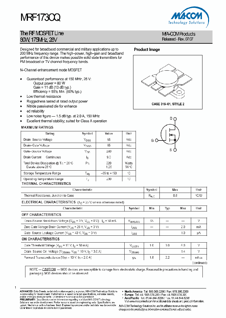 MRF173CQ_5038677.PDF Datasheet