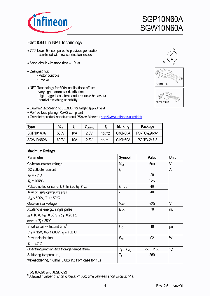 SGP10N60A_5038746.PDF Datasheet