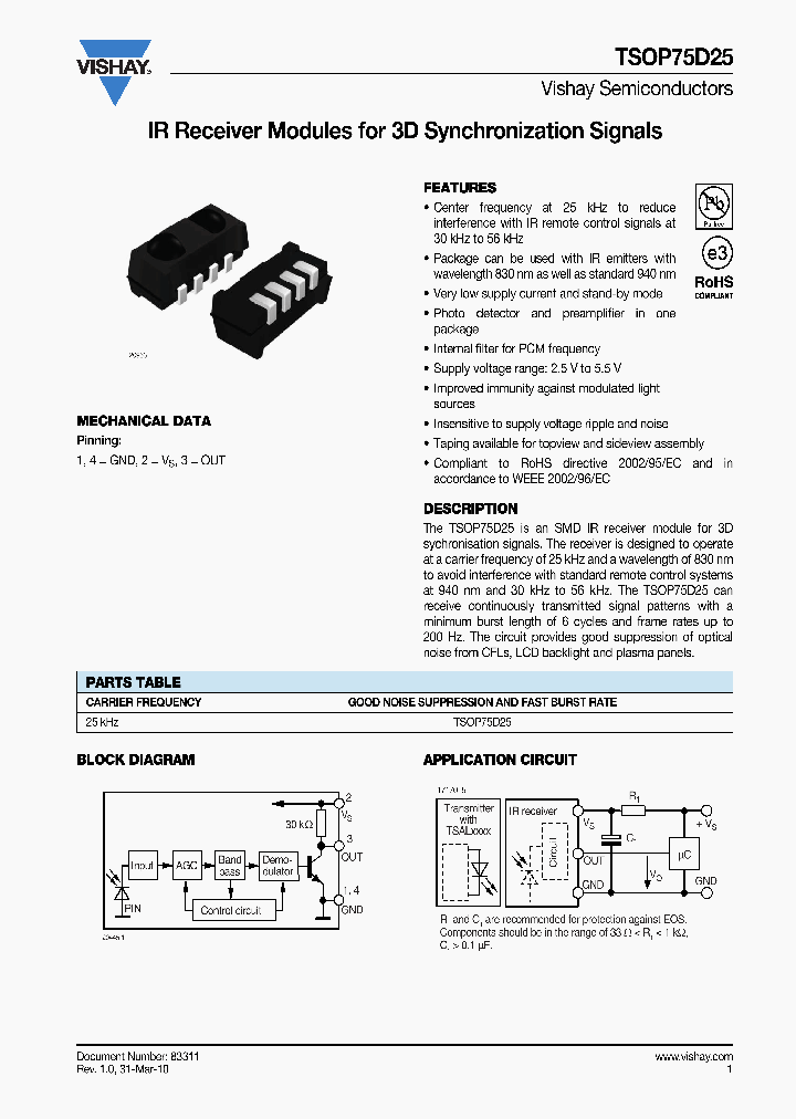 TSOP75D25_5038757.PDF Datasheet