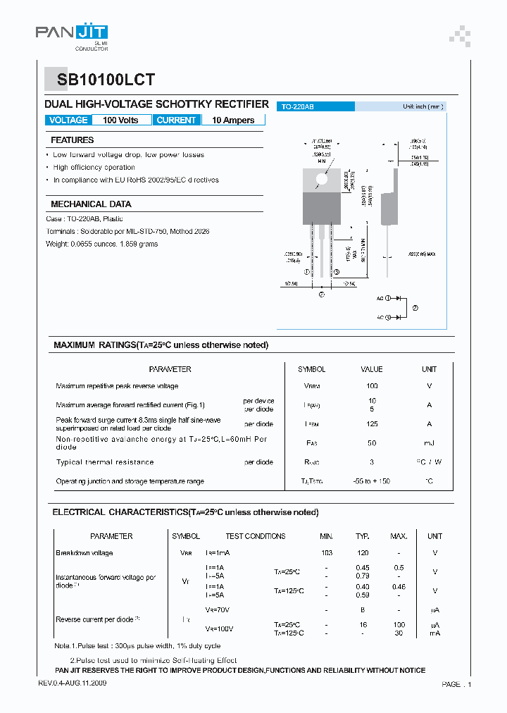 SB10100LCT_5038832.PDF Datasheet