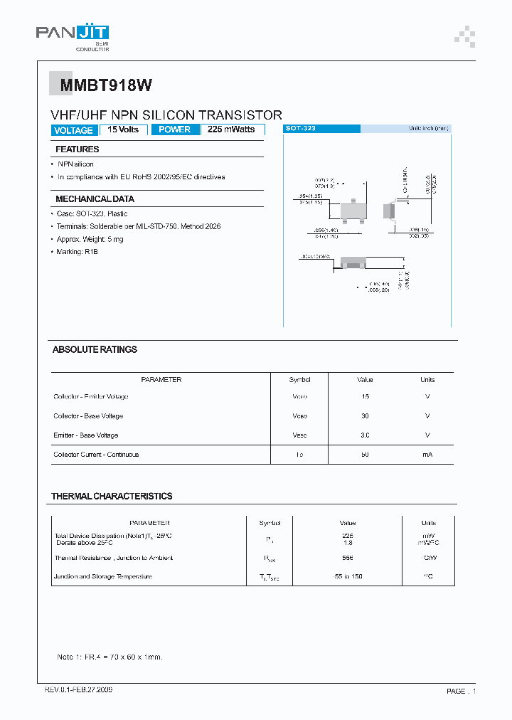 MMBT918W_5038858.PDF Datasheet