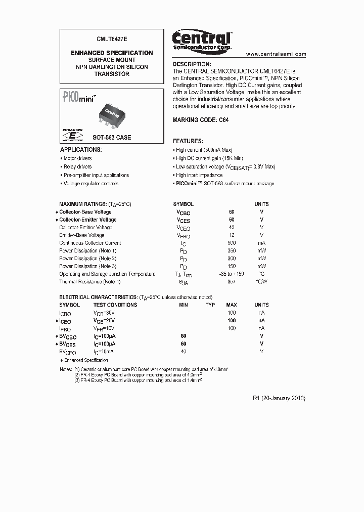 CMLT6427E10_5039300.PDF Datasheet