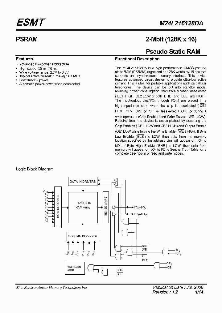 M24L216128DA-55BEG_5039616.PDF Datasheet