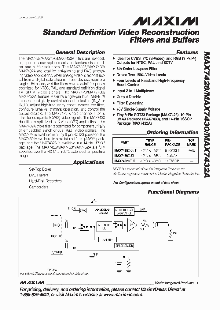 MAX7428EKA_5039702.PDF Datasheet