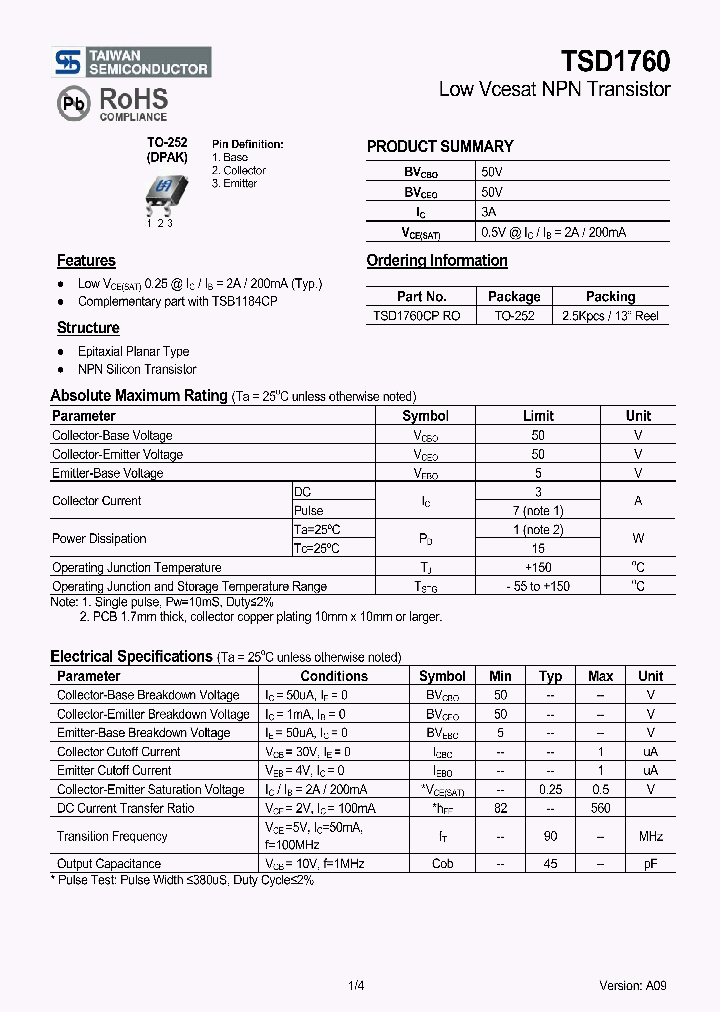 TSD1760CPRO_5039950.PDF Datasheet