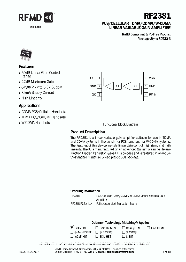 RF23811_5040033.PDF Datasheet