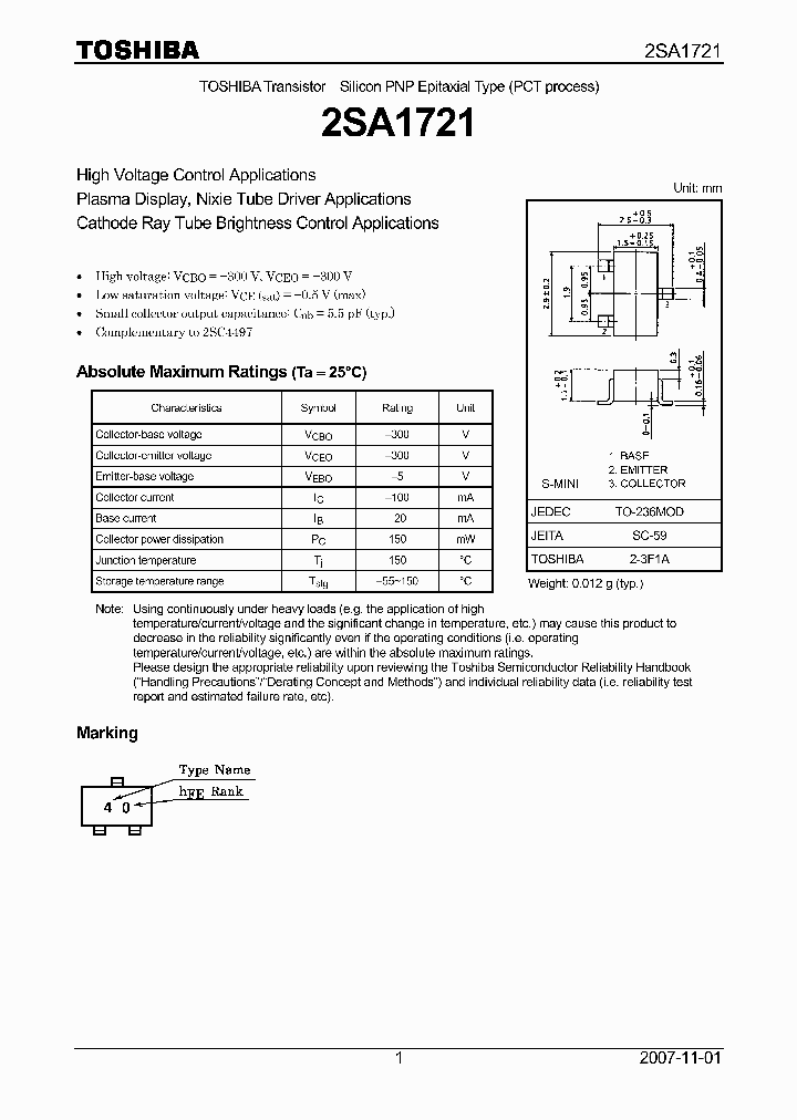 2SA1721_5040222.PDF Datasheet