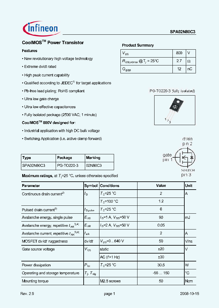 SPA02N80C3_5040669.PDF Datasheet