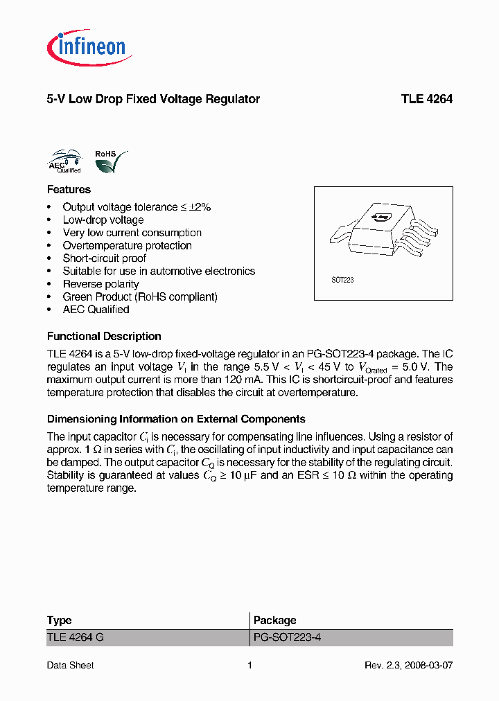 TLE4264_5041438.PDF Datasheet