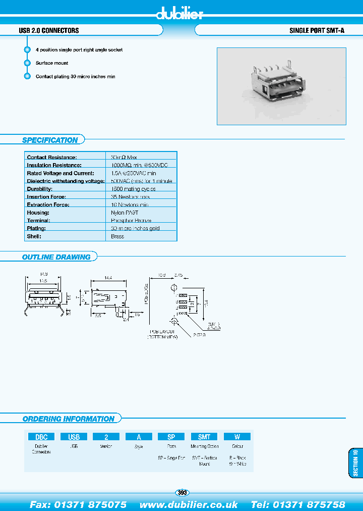 DBCUSB2ASPSMTB_5041458.PDF Datasheet
