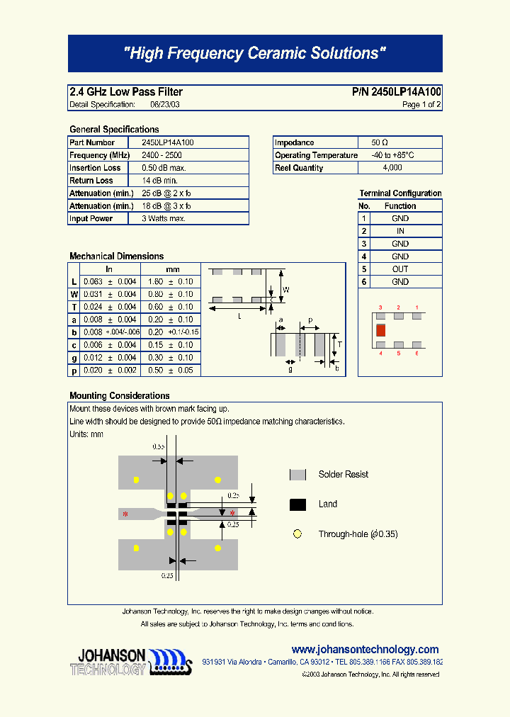2450LP14A100_5041556.PDF Datasheet