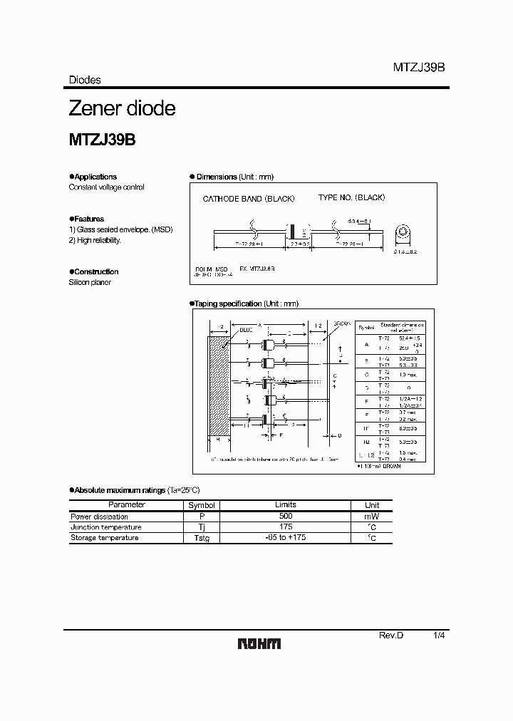 MTZJ39B1_5042965.PDF Datasheet