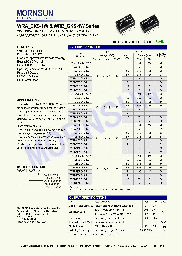 WRB4812CKS-1W_5043207.PDF Datasheet