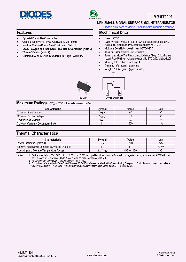 MMBT4401-13-F_5043437.PDF Datasheet