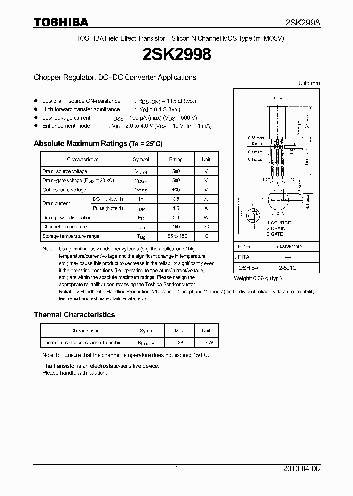 2SK2998_5044427.PDF Datasheet