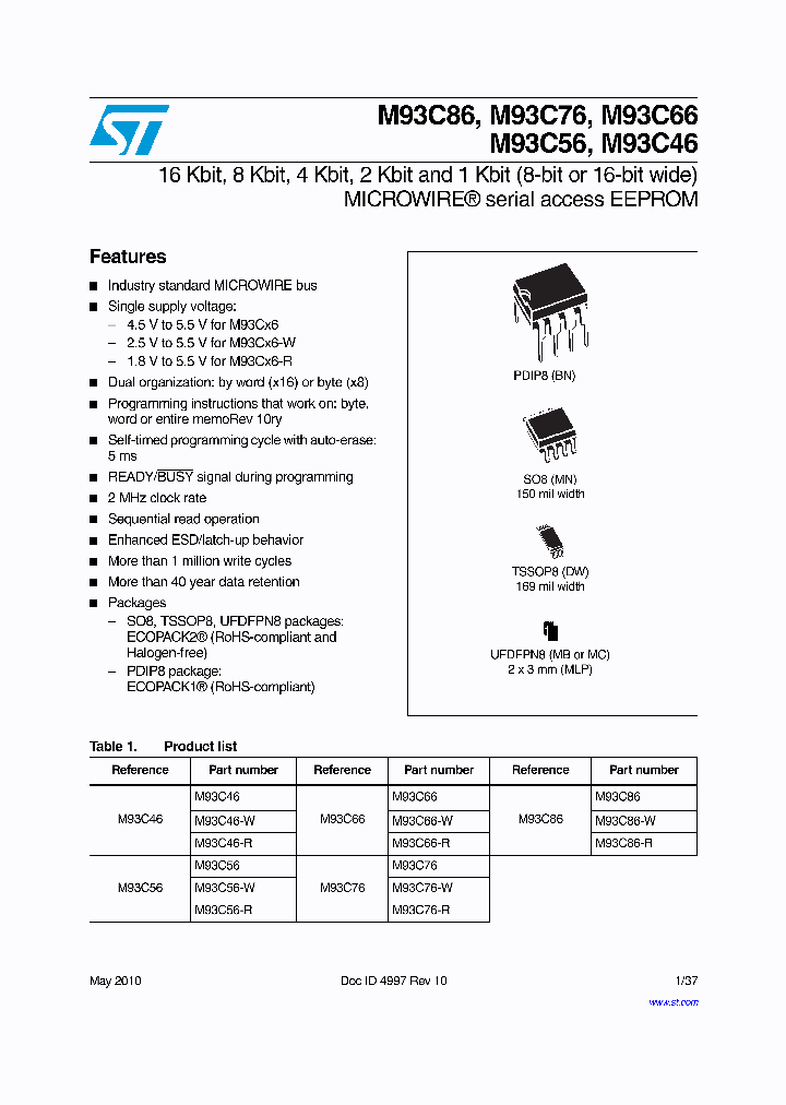 M93C86_5044953.PDF Datasheet