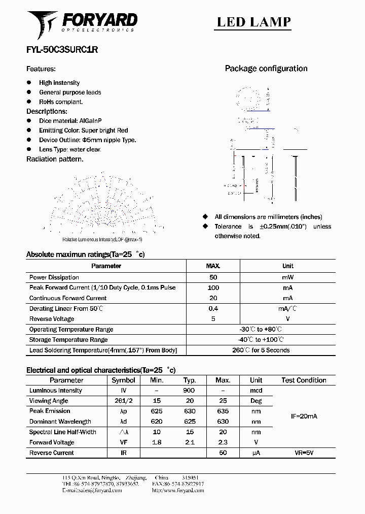 FYL-50C3SURC1R_5045221.PDF Datasheet