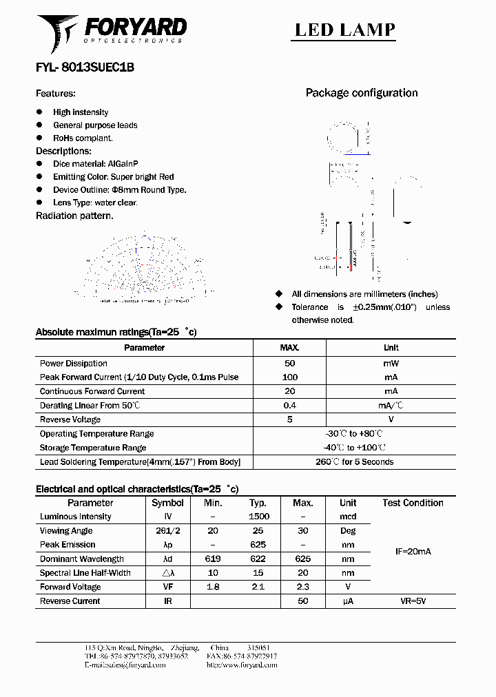 FYL-8013SUEC1B_5045390.PDF Datasheet