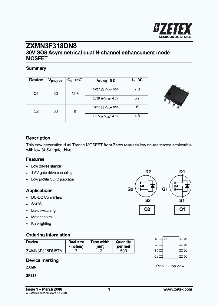ZXMN3F318DN8_5045544.PDF Datasheet