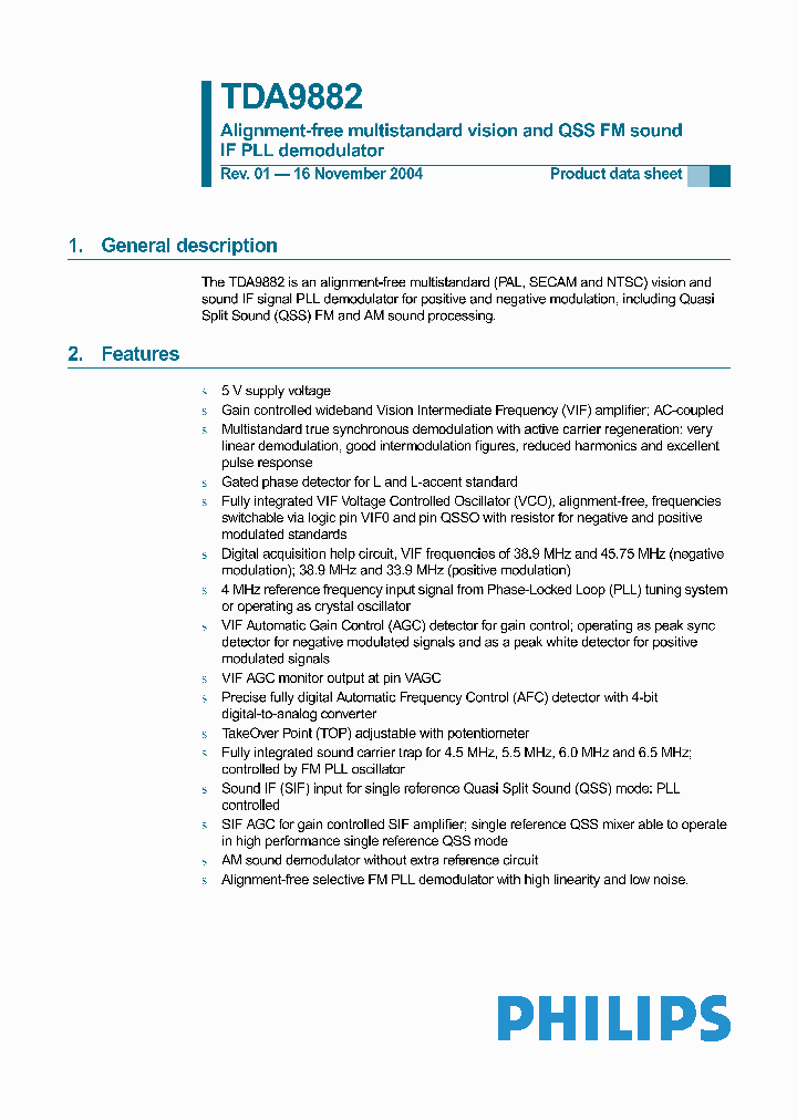 TDA9882_5045624.PDF Datasheet