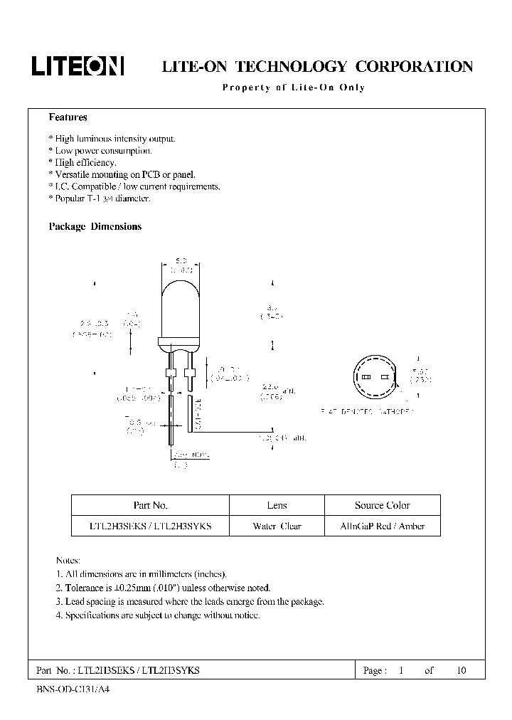 LTL2H3SEKS_5047378.PDF Datasheet