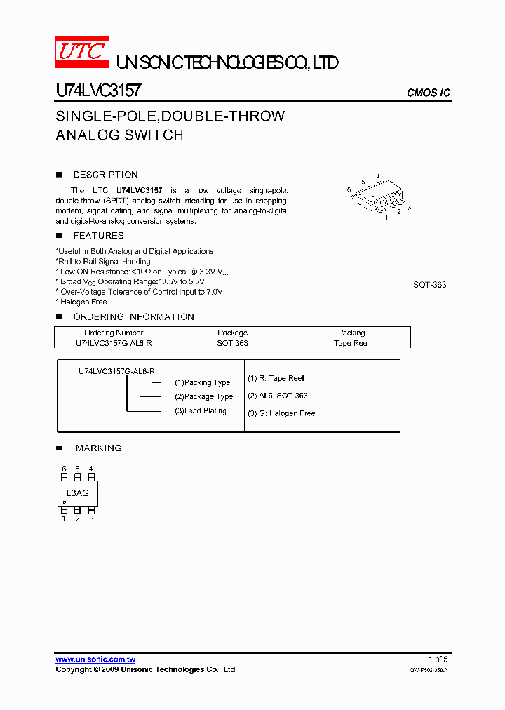 U74LVC3157_5048891.PDF Datasheet