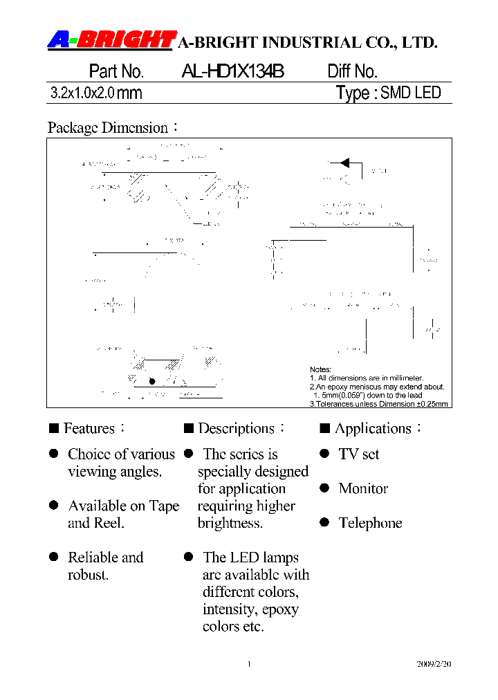 AL-HD1X134B09_5050238.PDF Datasheet