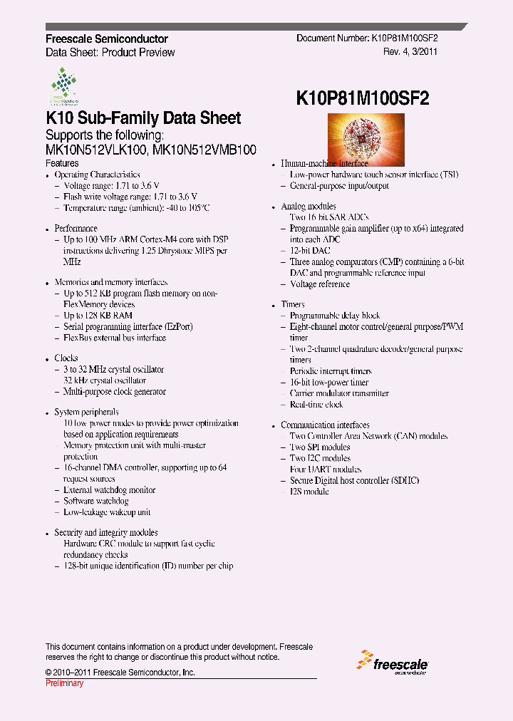 MK10N512VLK100_5050353.PDF Datasheet