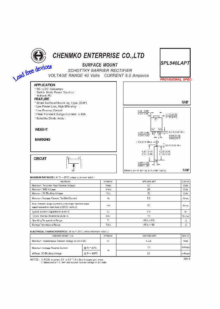 SPL540LAPT_5050826.PDF Datasheet