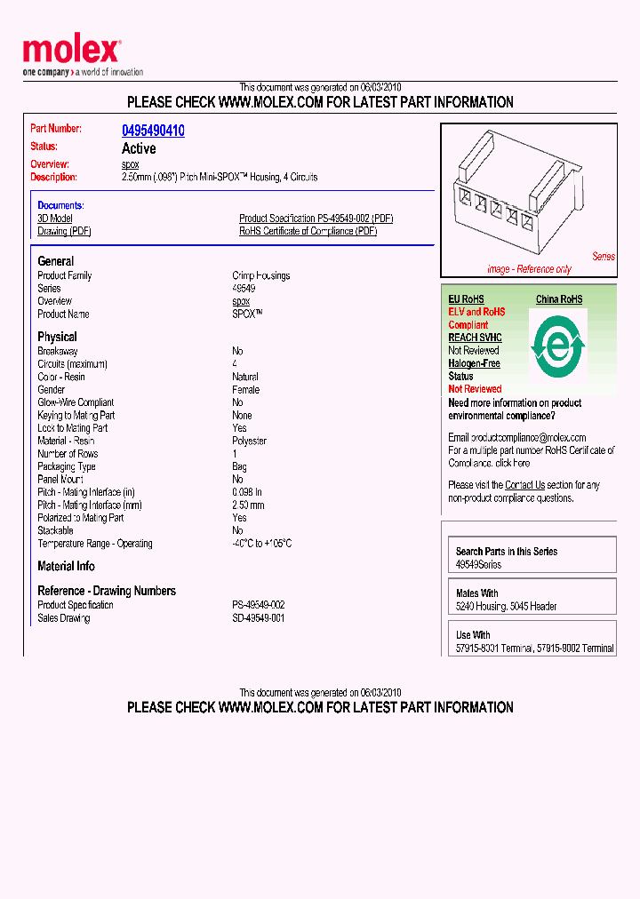 49549-0410_5050910.PDF Datasheet
