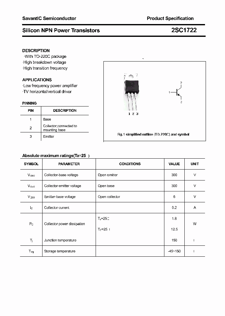2SC1722_5051285.PDF Datasheet