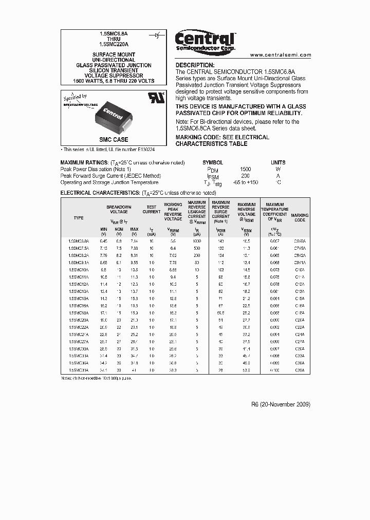 15SMC170A_5052114.PDF Datasheet