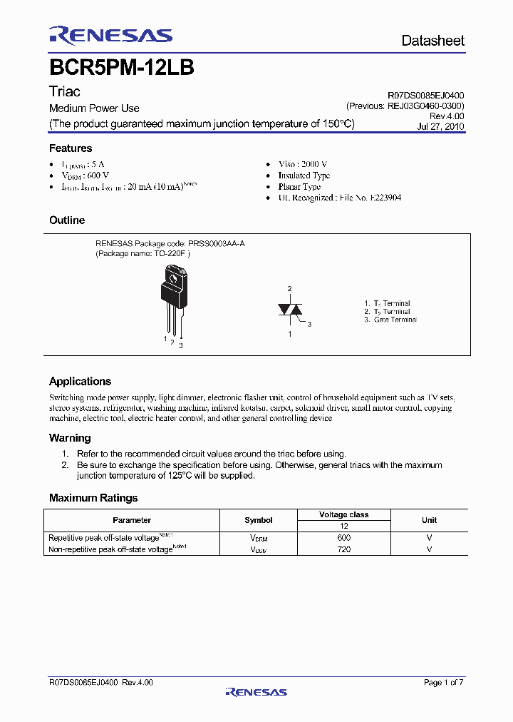 BCR5PM-12LB_5052362.PDF Datasheet