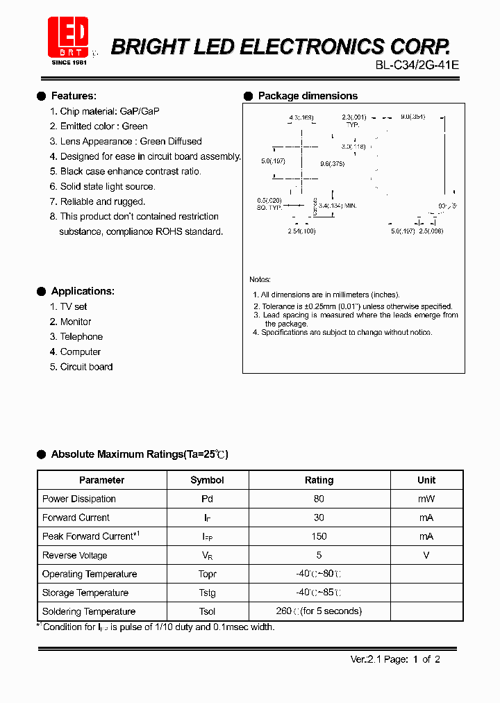 BL-C34-2G-41E_5052969.PDF Datasheet