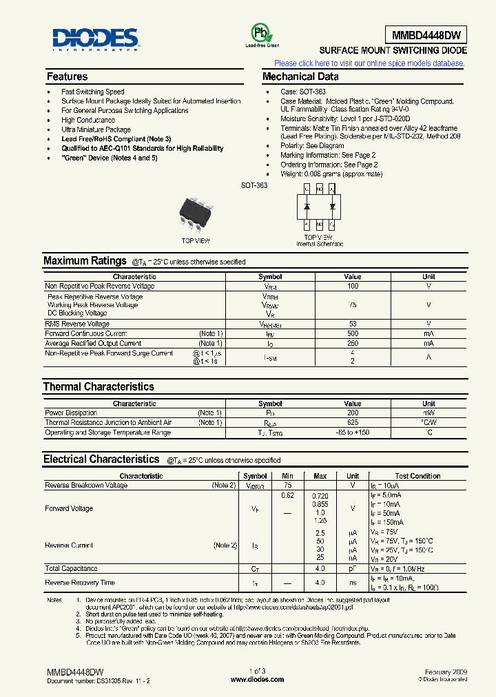 MMBD4448DW09_5054259.PDF Datasheet