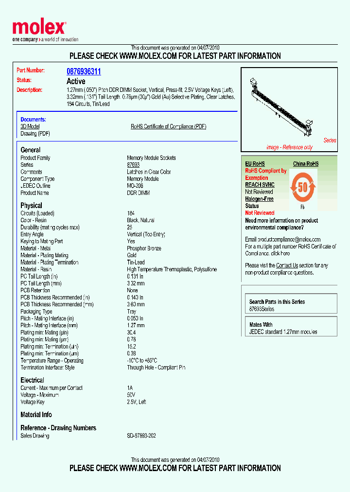 87693-6311_5054437.PDF Datasheet