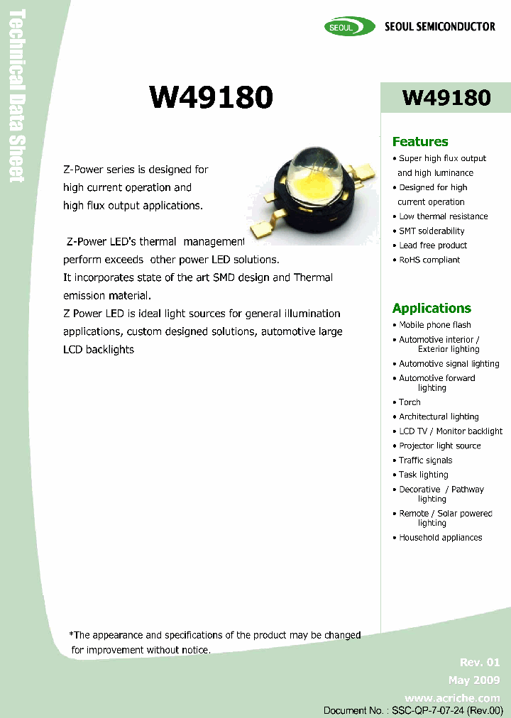 W49180_5054470.PDF Datasheet