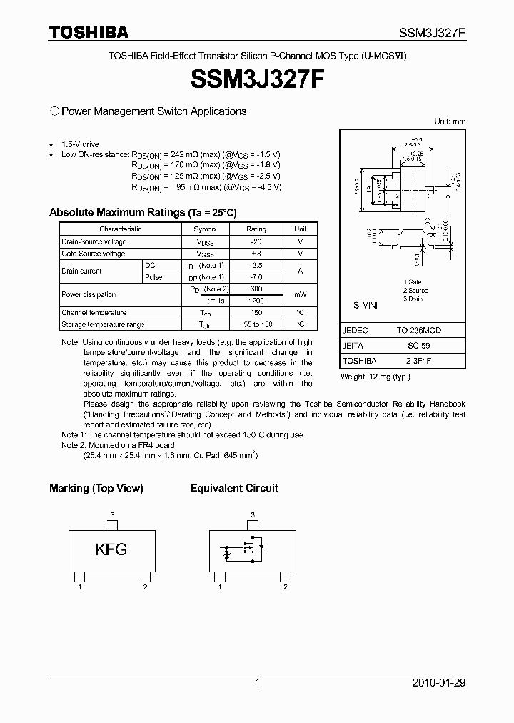 SSM3J327F_5054584.PDF Datasheet