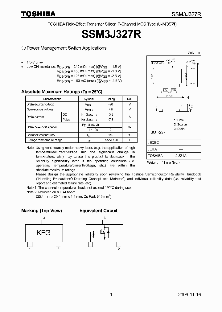 SSM3J327R_5054585.PDF Datasheet